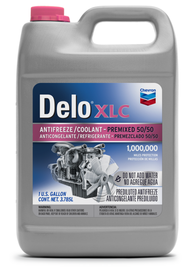 Chevron Delo® XLC Premixed 50/50 Antifreeze/Coolant (Pink)