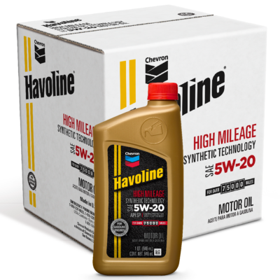 Havoline® High Mileage Synthetic Technology Motor Oil 5W-20