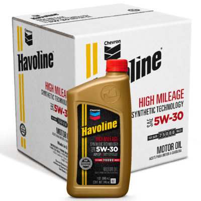 Havoline® High Mileage Synthetic Technology Motor Oil 5W-30