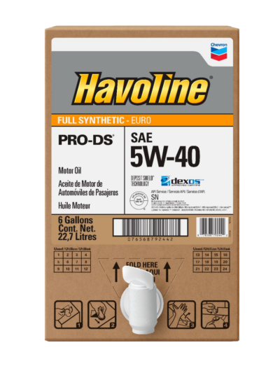 Havoline® PRO-DS® Euro Full Synthetic Motor Oil 5W-40
