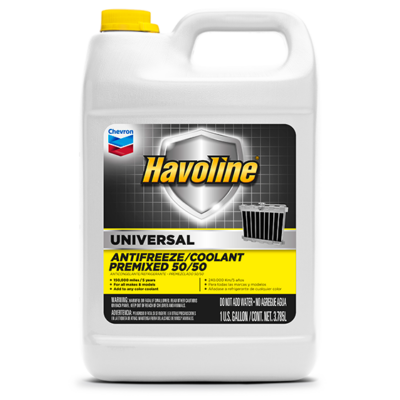 Havoline® Universal Coolant/Antifreeze Premix 50/50 (Yellow)